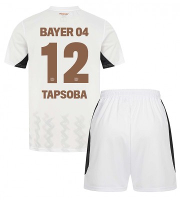 Bayer Leverkusen Edmond Tapsoba #12 Venkovní dres komplet pro Děti 2024-25 Krátkým Rukávem (+ Krátké kalhoty)